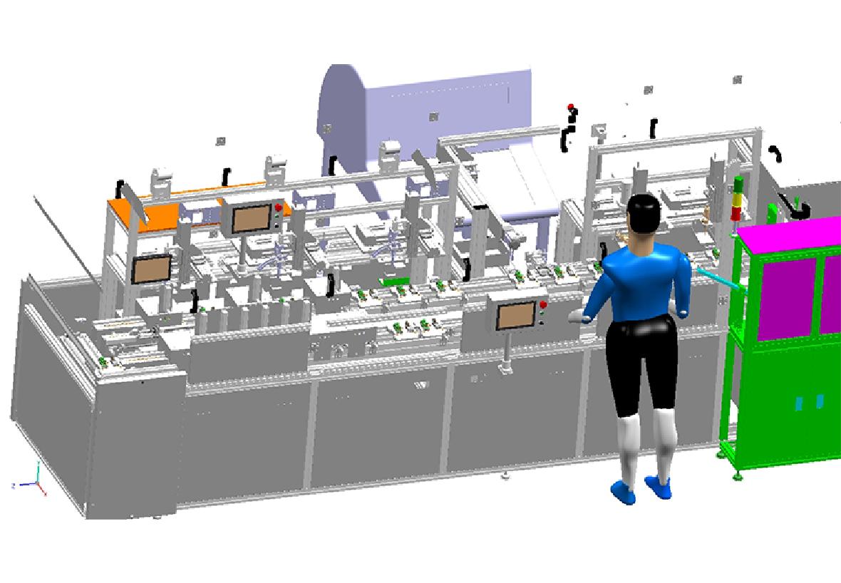 自動(dòng)組裝焊接，固化，測(cè)試生產(chǎn)線